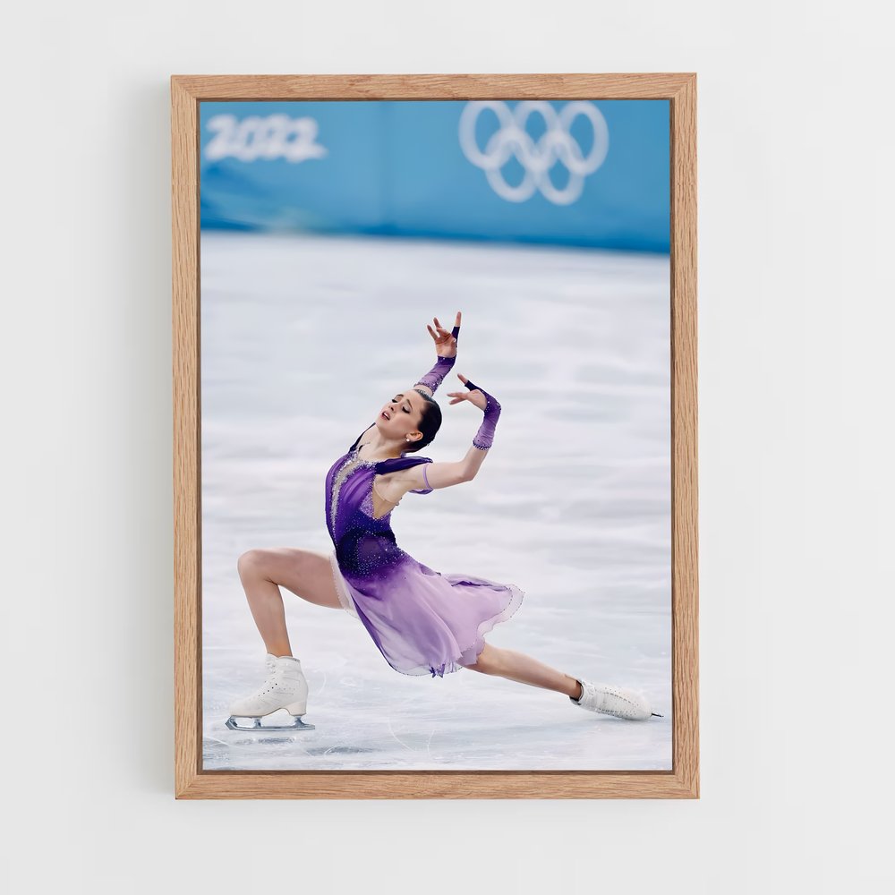 Poster Kamila valieva glacial – affiche Patinage artistique (vue 4)